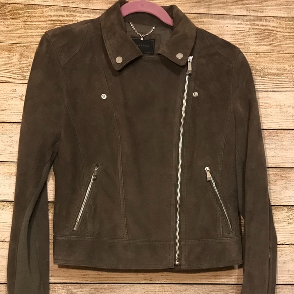 Santana Suede Jacket | BCBGMaxAzria - Picture 8 of 8